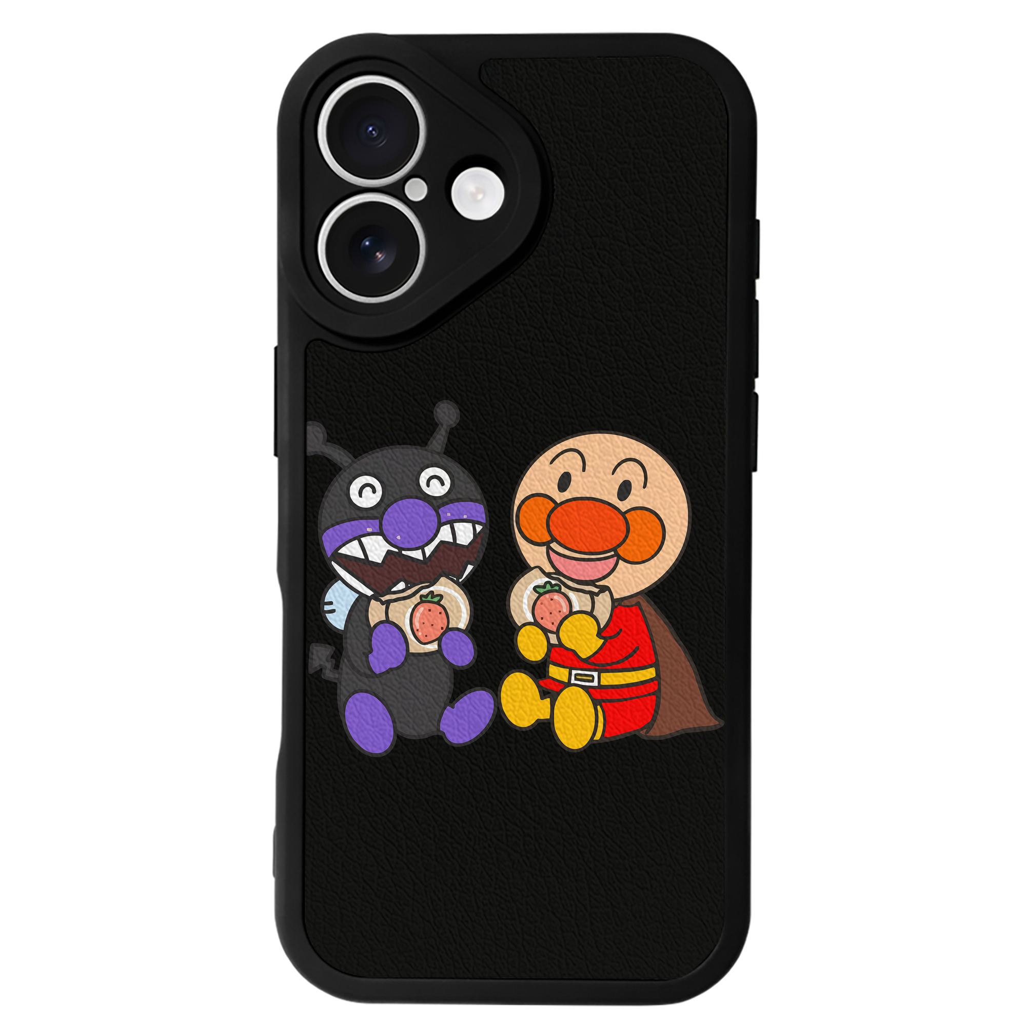 （画像用） アンパンマン Anpanman 【iPhone 16シリーズ対応】シリコンスマホケース（レザー調） 材質：シリコン